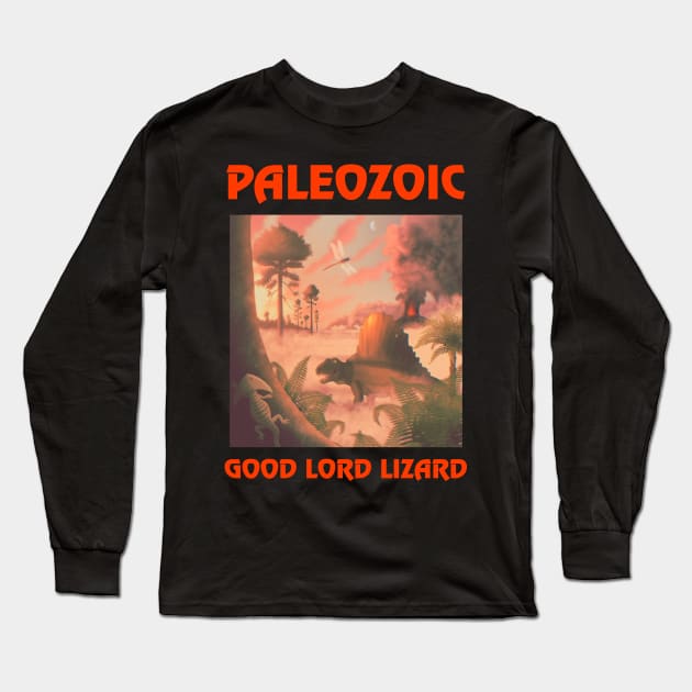 Good Lord Lizard - Paleozoic T-Shirt Long Sleeve T-Shirt by Good Lord Lizard